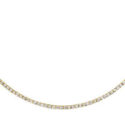 14K Yellow Gold Necklace Diamond